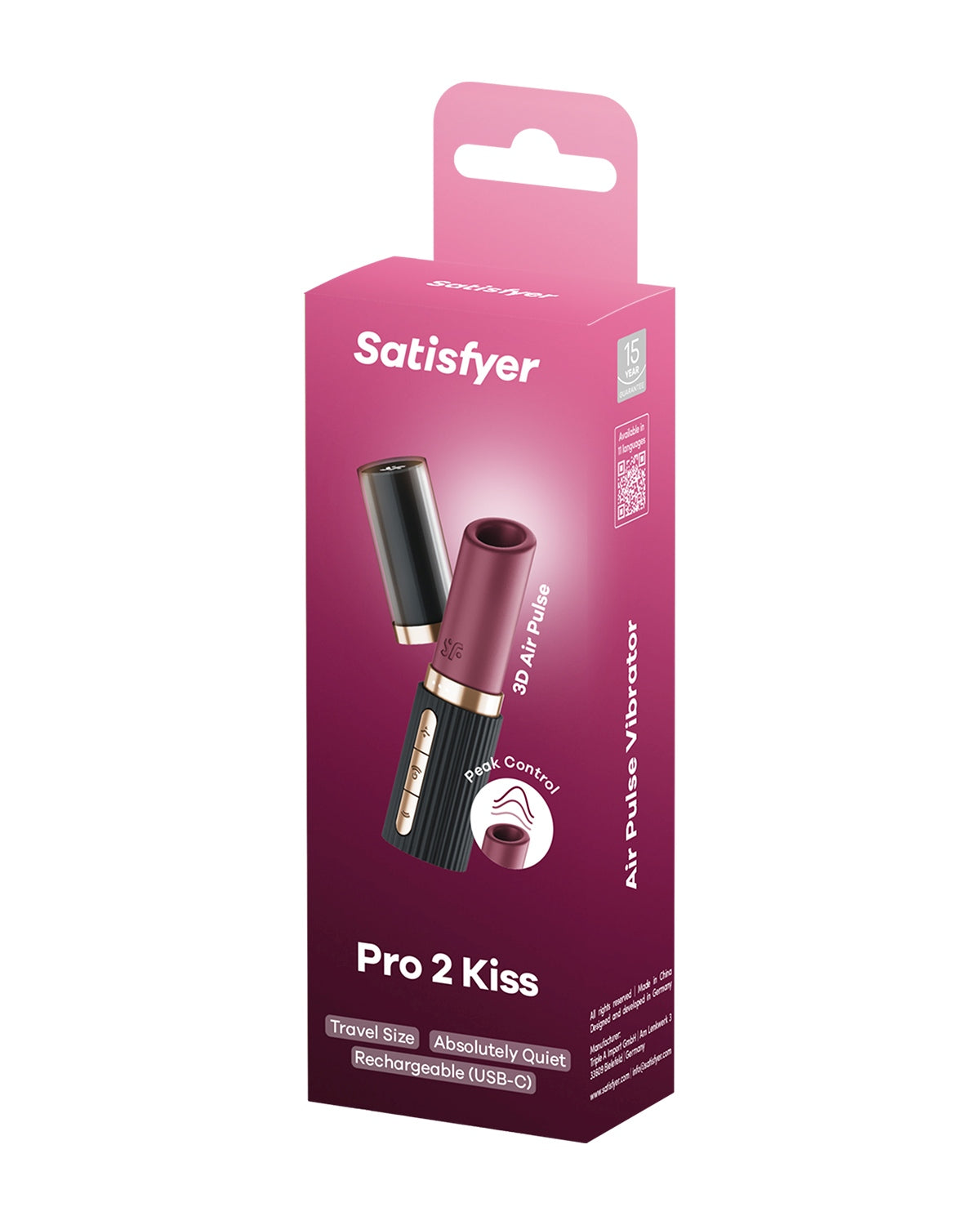 Ekskluzywny stymulator łechtaczki z technologią Magnetic Power Engine Satisfyer Pro 2 Kiss