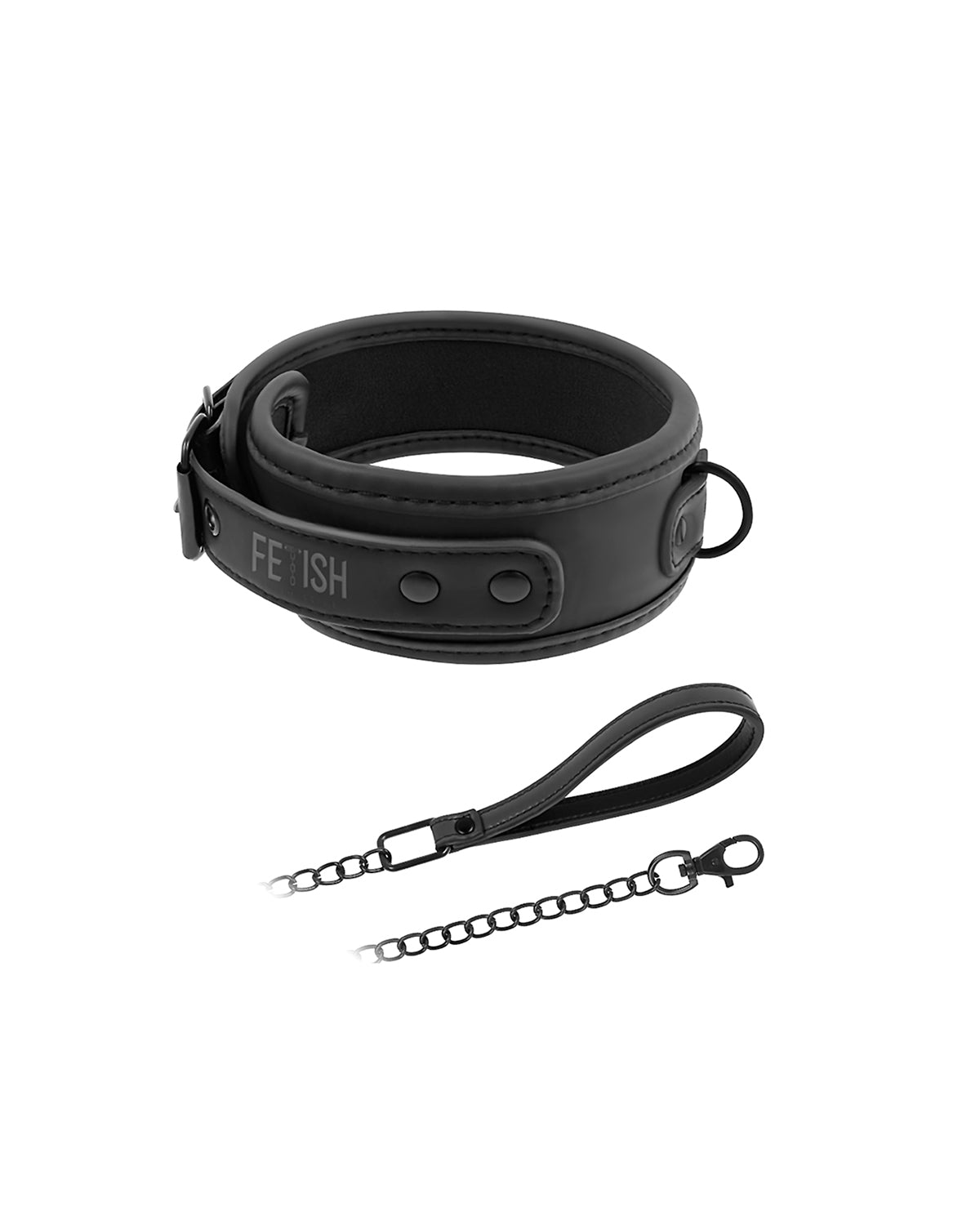 Fetish Submissive Collar with Leash obroża erotyczna ze smyczą