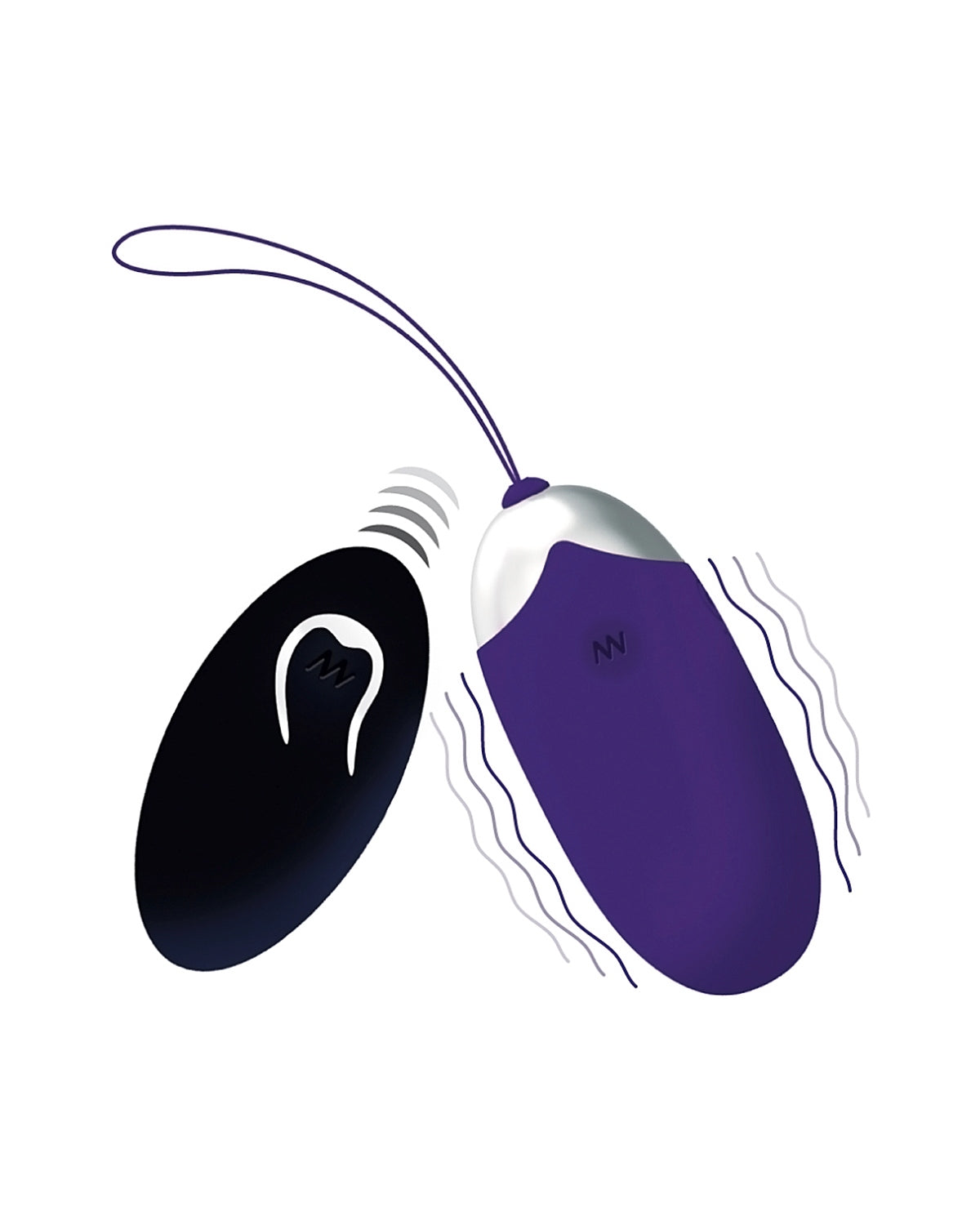Intense Flippy II jajko wibrujące sterowane pilotem fioletowe