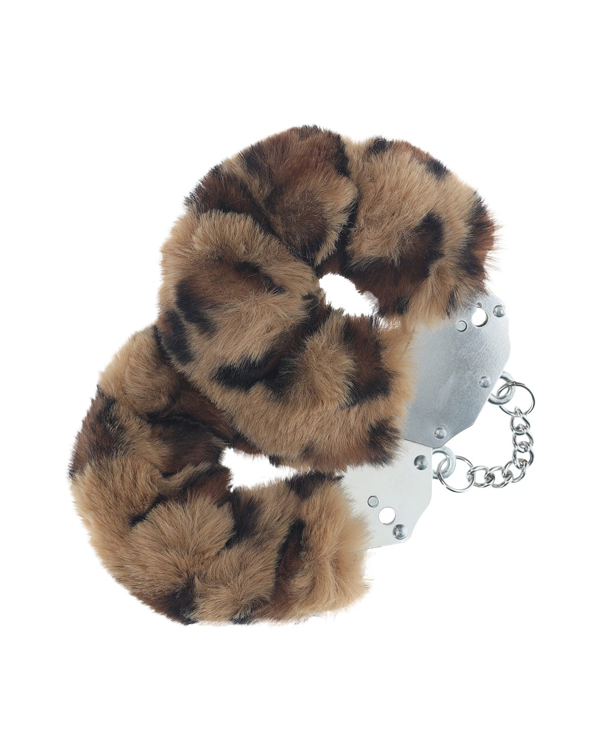 Kajdanki erotyczne z futerkiem leopard