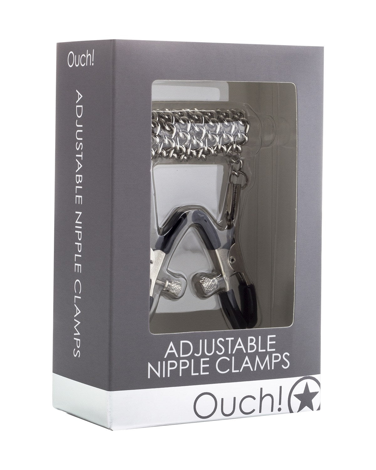 Ouch! Adjustable Nipple Clamps klasyczne klamerki na sutki z regulacją