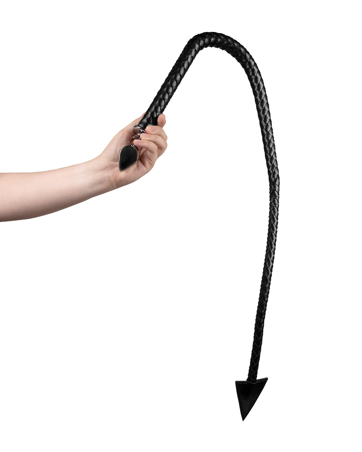 Korek analny zakończony pejczem w kształcie diabelskiego ogona