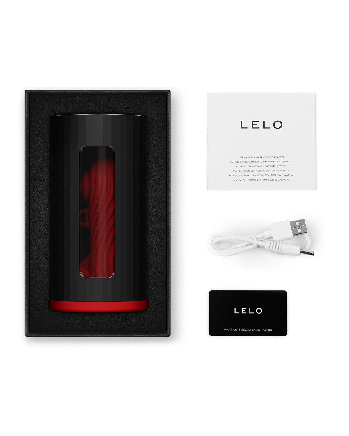 LELO F1S V3 nowoczesny masturbator męski z aplikacją i sztuczną inteligencją czerwony