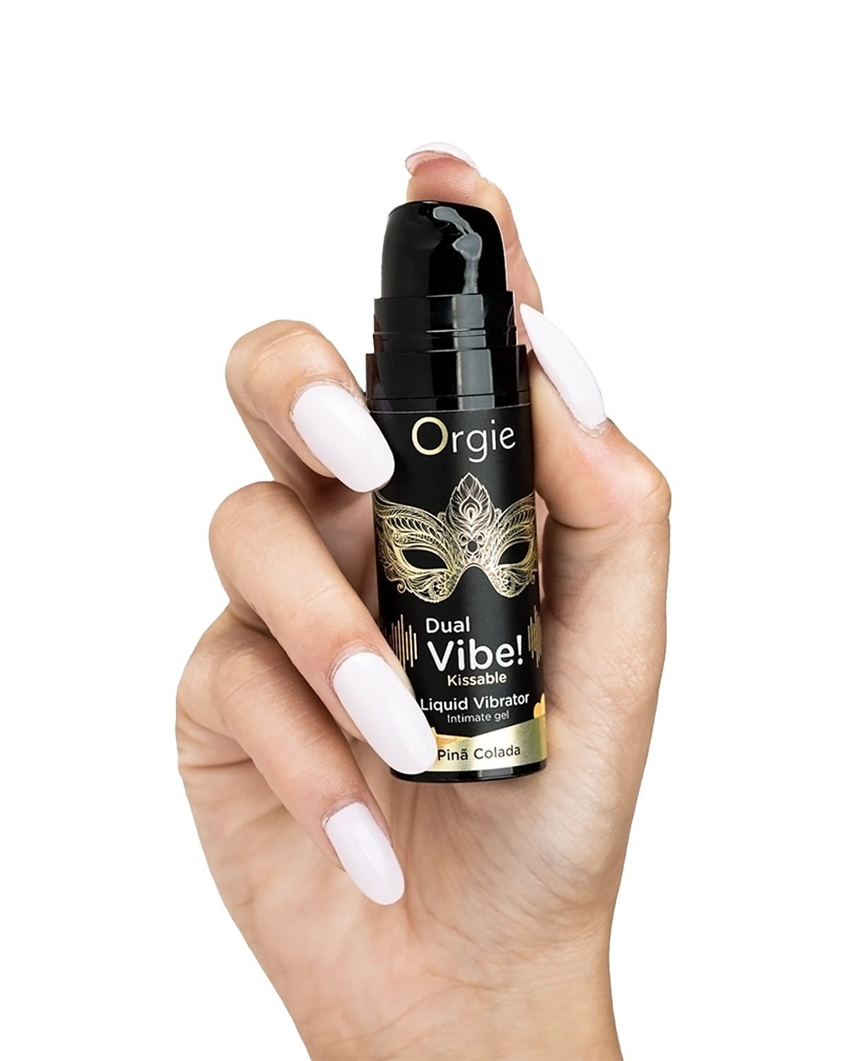 Orgie Dual Vibe! Pinã Colada wibrator w płynie do seksu oralnego o smaku koktajlu Pina Colada