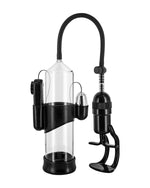 Pompka powiększająca penisa z wibracjami i wymienną nakładką w kształcie waginy Vibratory Vacuum Pump