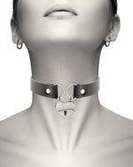 Ręcznie wykonany choker z serduszkiem na kluczyk