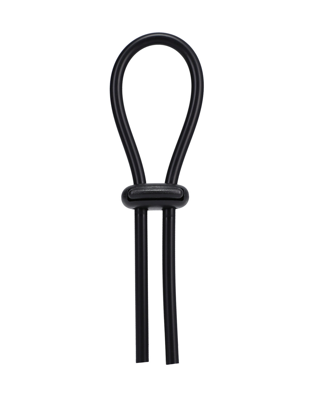 Regulowany silikonowy pierścień erekcyjny Doc Johnson Lasso Double Lock Black