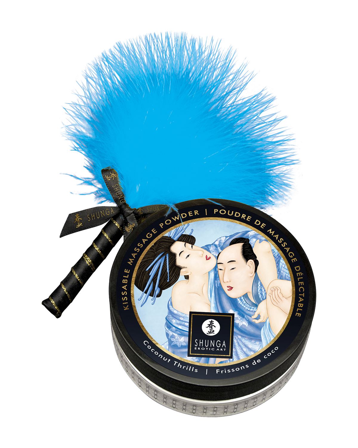 Shunga Kissable Massage Powder puder do masażu i erotycznych pocałunków o smaku kokosa