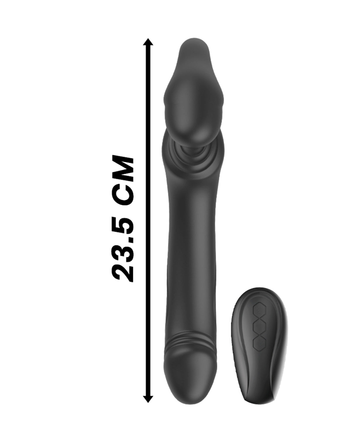 Ibiza Tri Stim Harmony strap on z potrójną stymulacją i pulsacją sterowany pilotem