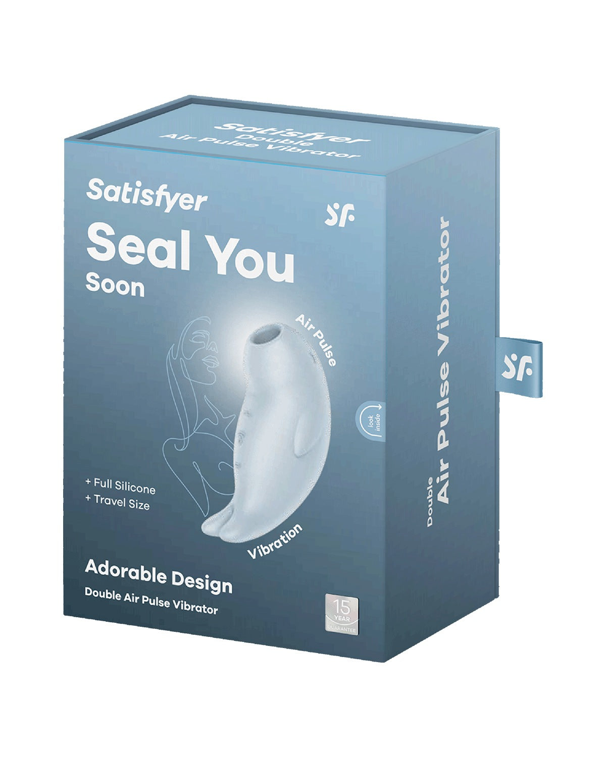 Stymulator łechtaczki w kształcie foki z technologią Air Pulse i wibracjami Satisfyer Seal You Soon