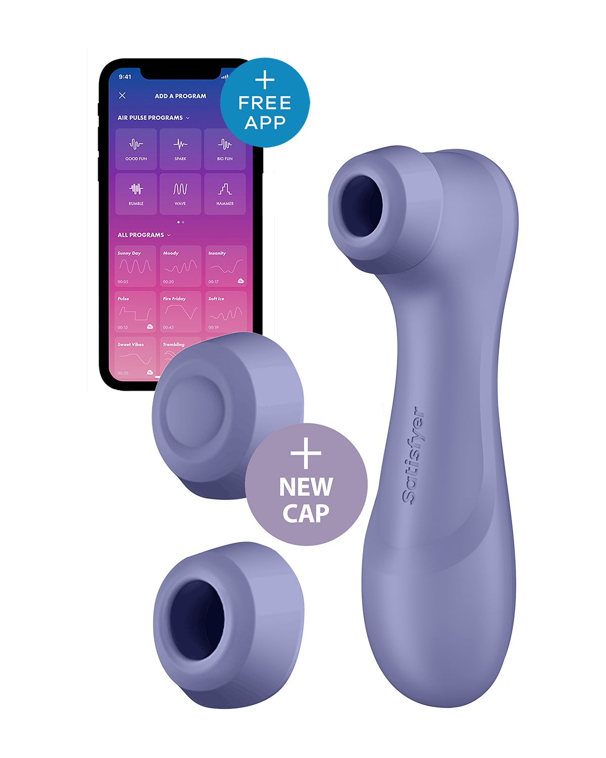 Stymulator łechtaczki z technologią Liquid Air, wibracjami i aplikacją Bluetooth Satisfyer Pro 2 Generation 3 Bluetooth Lilac