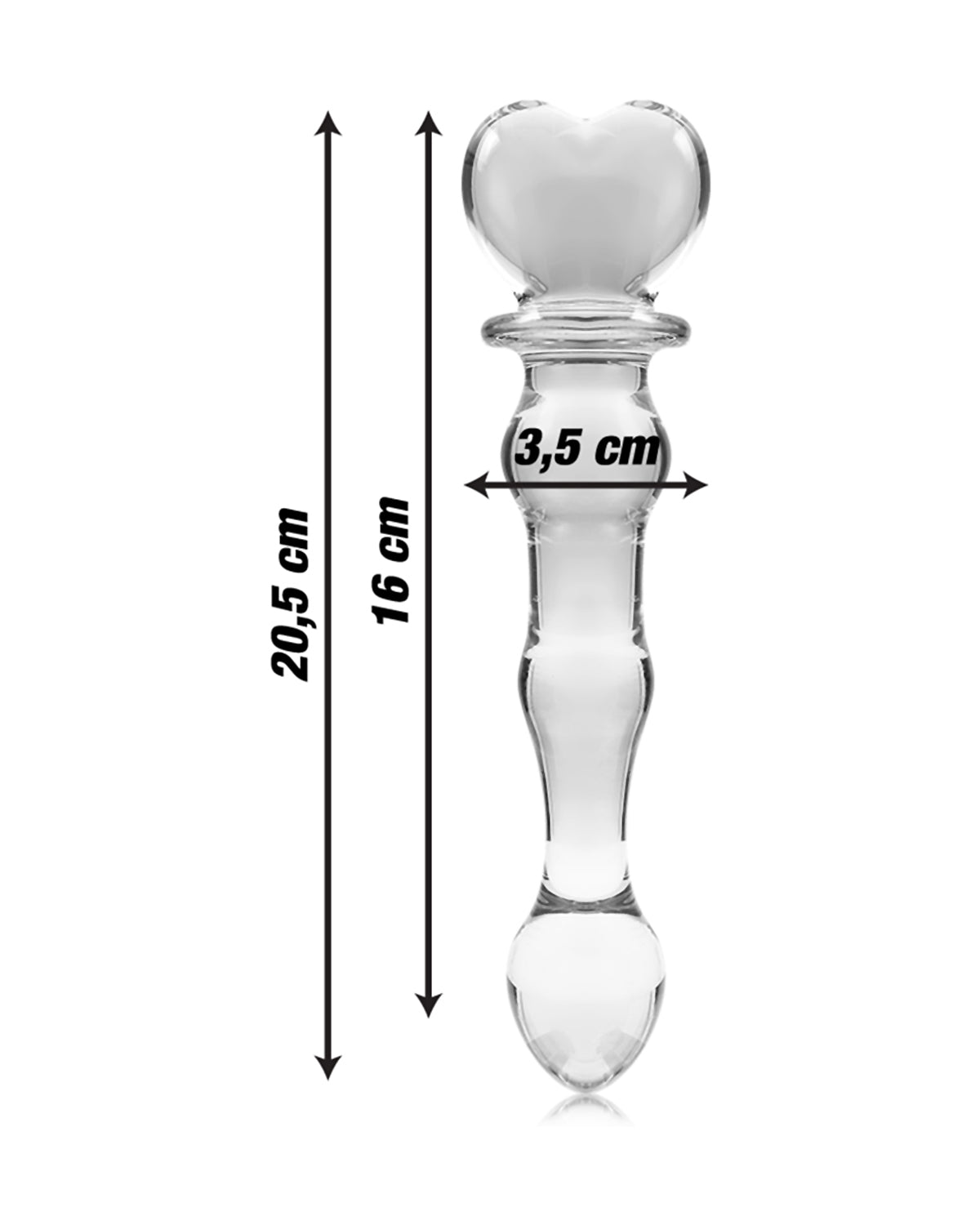 Nebula by Ibiza Model 21 dildo ze szkła borokrzemowego 20.5 cm x 3.5 cm