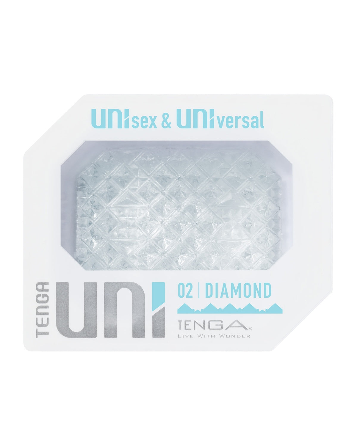 Tenga UNI Diamond masturbator i nakładka na palec w jednym