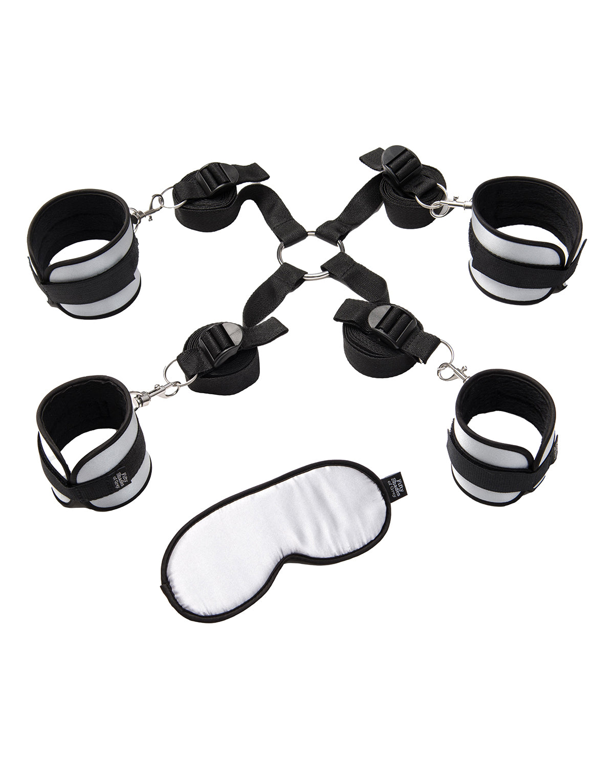 50 Twarzy Greya Restraints Kit zestaw do krępowania i maska na oczy