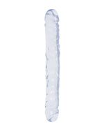 Doc Johnson Jr. Double Dong dwustronne dildo transparentne 30 cm