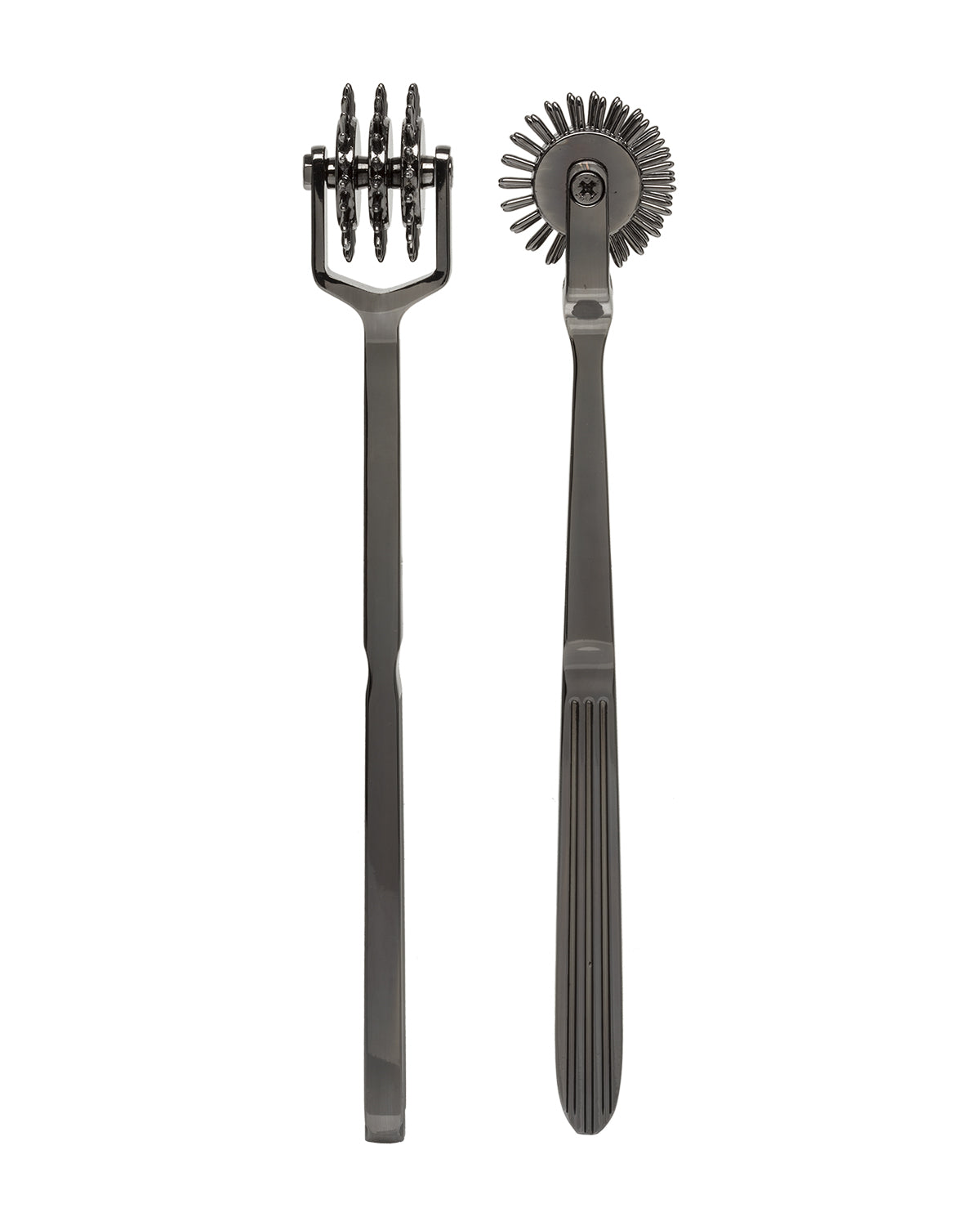 Doc Johnson Spike Solid Metal Pinwheel 3 Wheels radełko Wartenberga z trzema kółeczkami