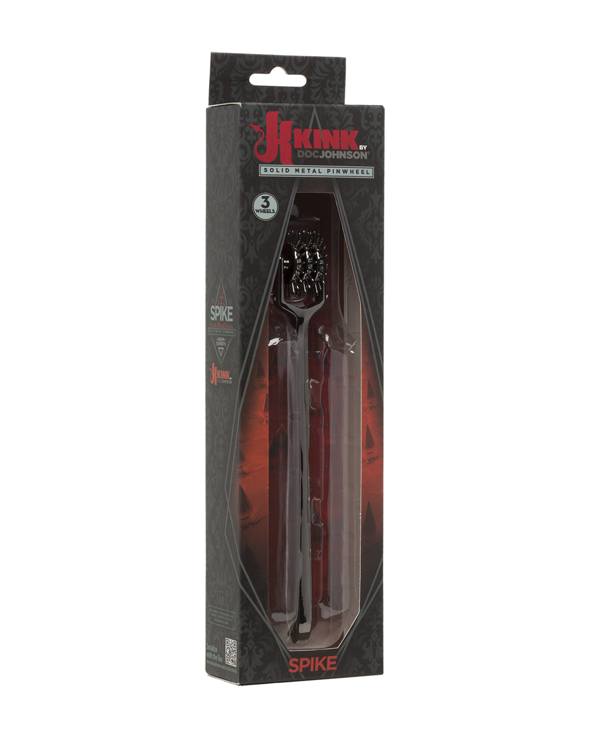 Doc Johnson Spike Solid Metal Pinwheel 3 Wheels radełko Wartenberga z trzema kółeczkami