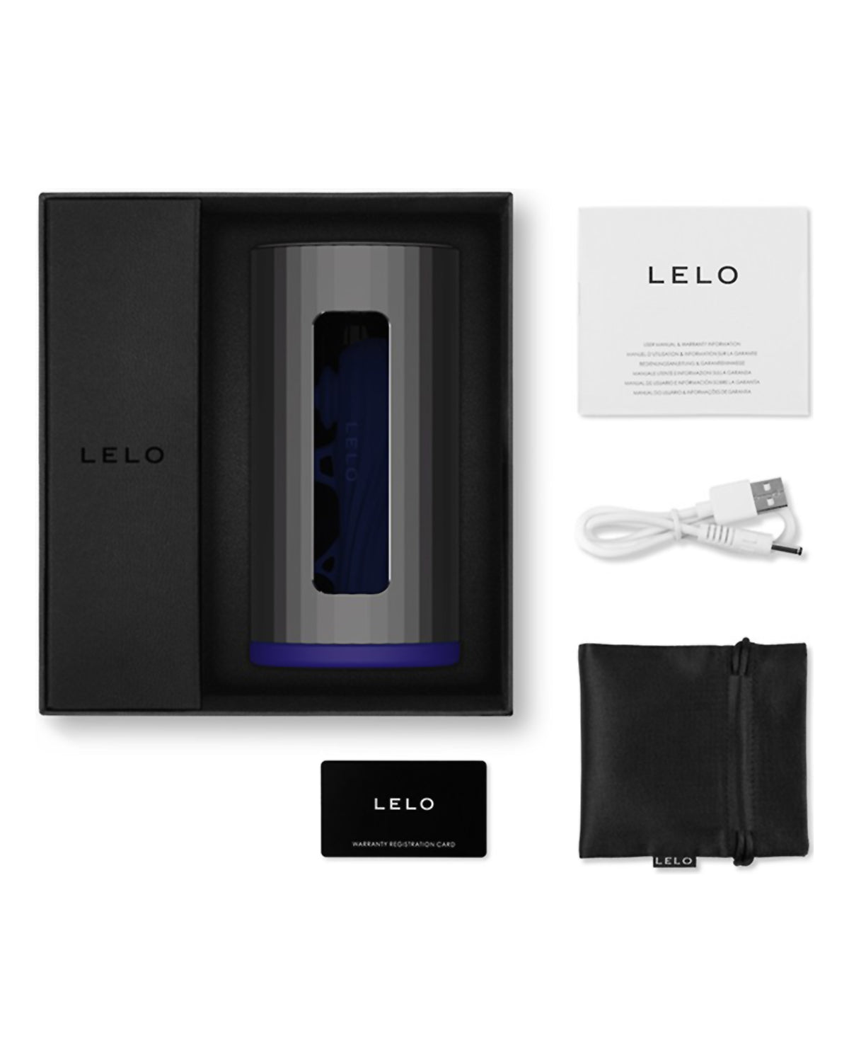Lelo F1s V2 soniczny masturbator z aplikacją na telefon niebieski