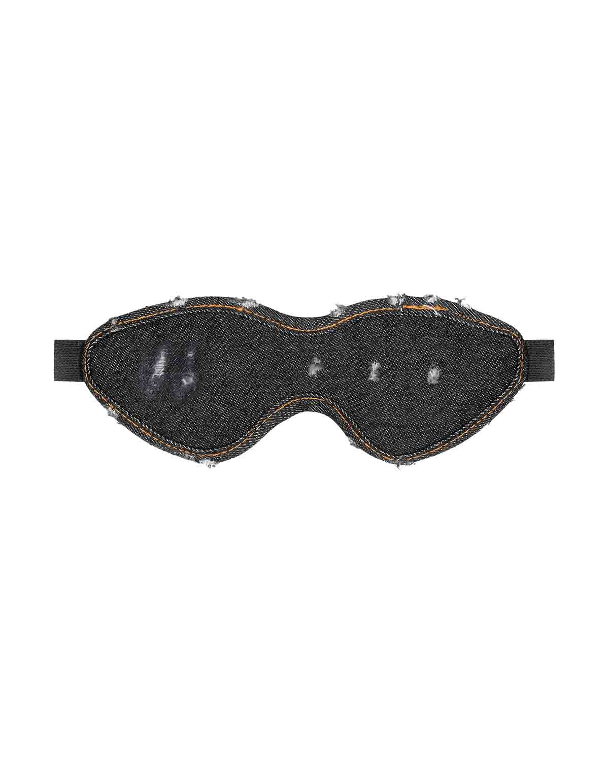 Ouch! Denim Eye Mask dżinsowa opaska na oczy czarna