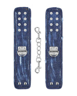 Ouch! Denim Handcuffs dżinsowe kajdanki niebieskie