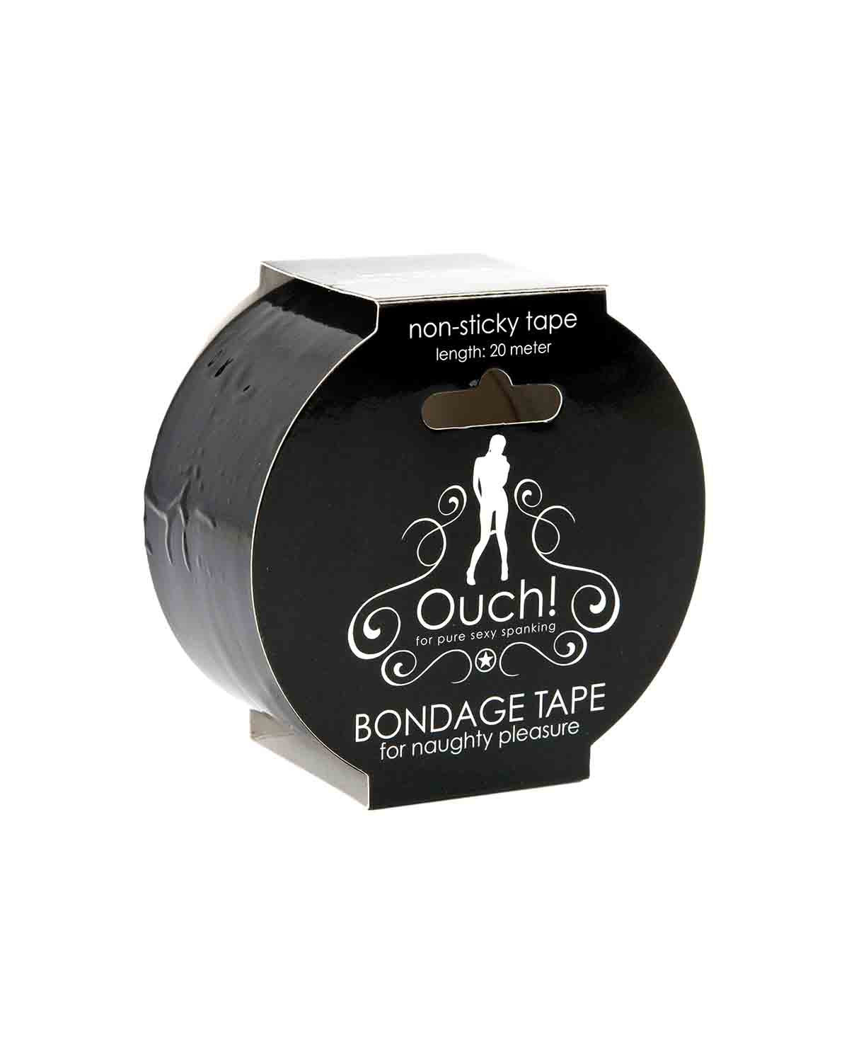 Ouch! Non Sticky Bondage Tape taśma do krępowania czarna