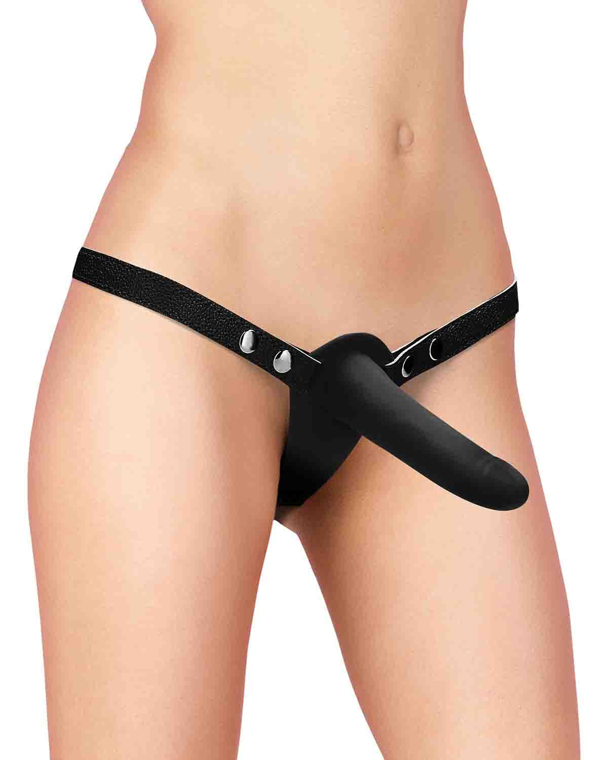 Ouch! Silicone Strap-On silikonowy strap-on czarny