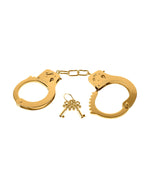Pipedream Metal Cuffs metalowe kajdanki złote