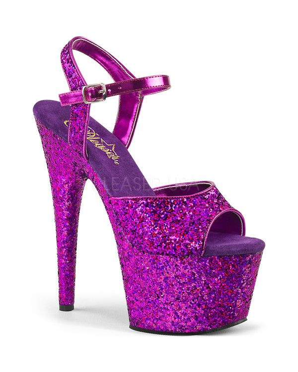 Sandały na platformie Adore-710LG Purple Holo Glitter/Purple Holo Glitter
