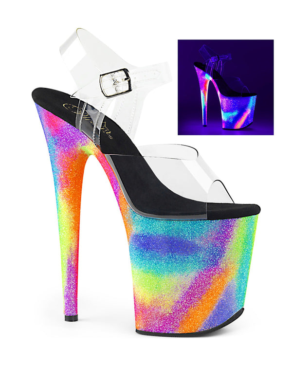 Sandały na platformie Flamingo-808GXY Clr/Neon Glitter
