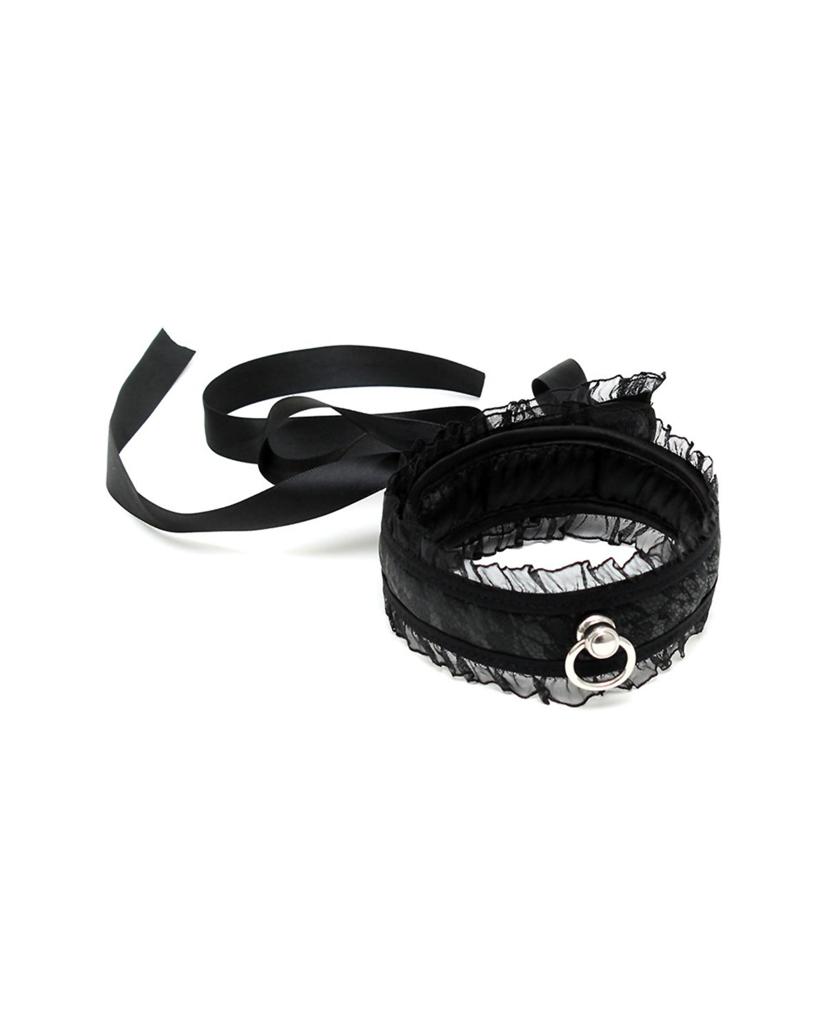 Rimba Satin Look Collar obroża erotyczna czarna