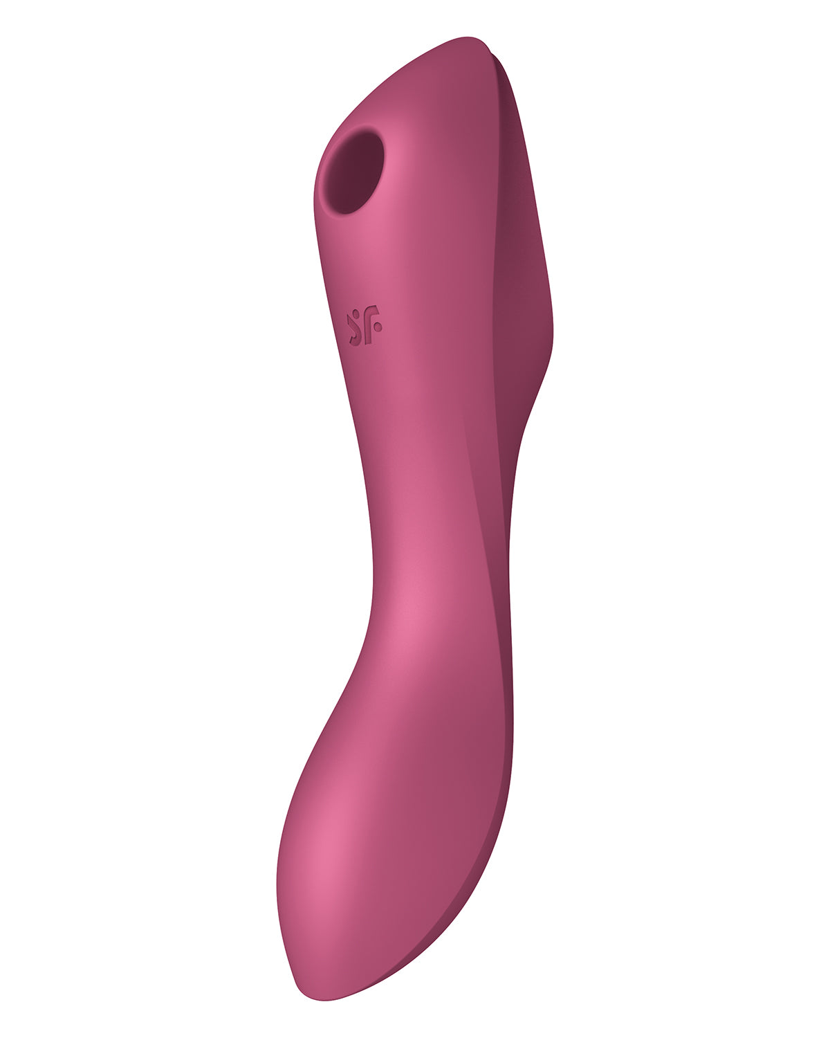 Satisfyer Curvy Trinity 3 bezdotykowy masażer łechtaczki i wibrator punktu G bordowy