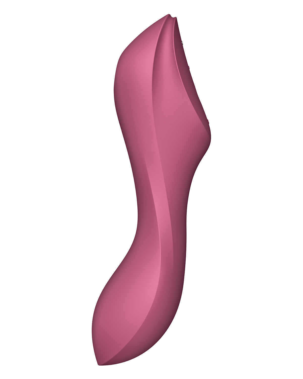 Satisfyer Curvy Trinity 3 bezdotykowy masażer łechtaczki i wibrator punktu G bordowy