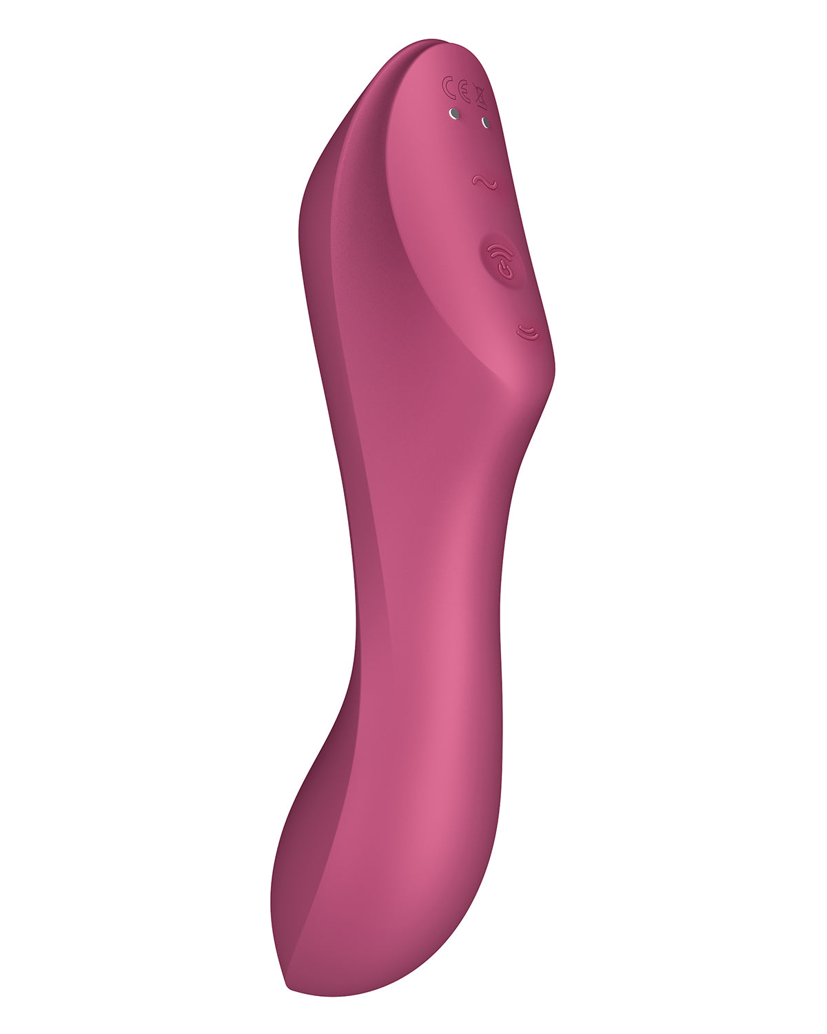 Satisfyer Curvy Trinity 3 bezdotykowy masażer łechtaczki i wibrator punktu G bordowy