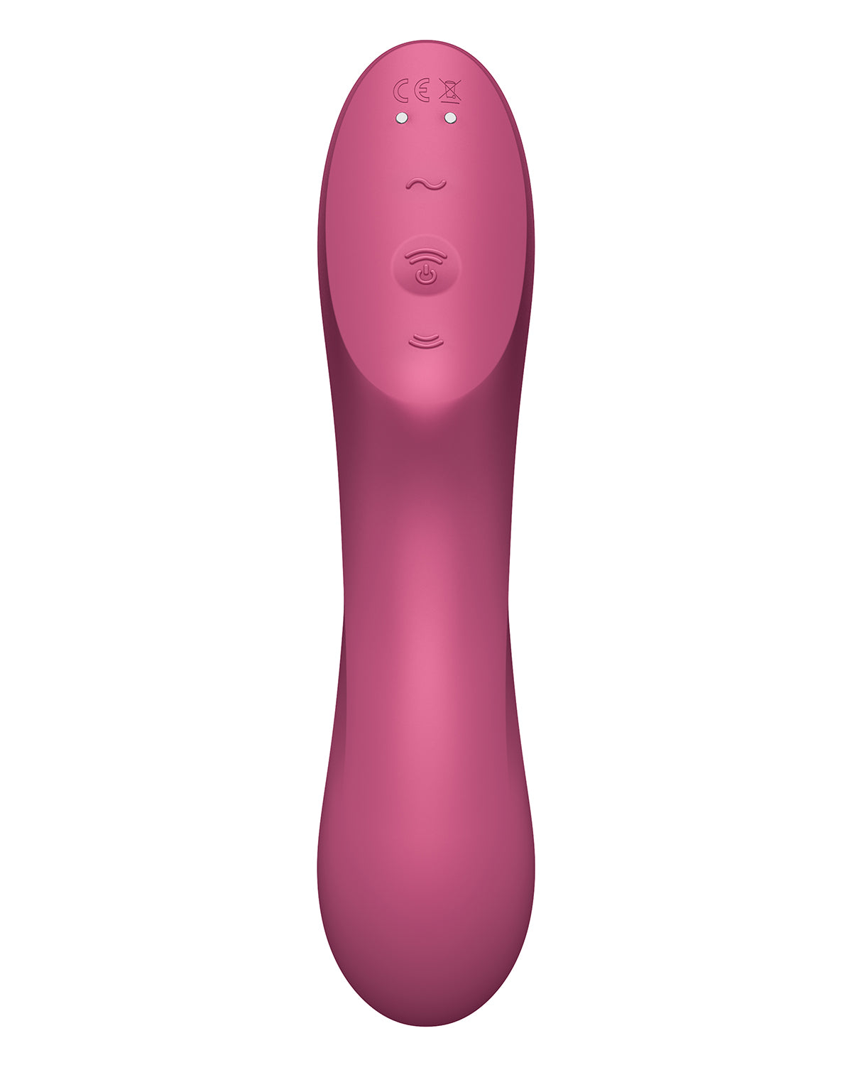 Satisfyer Curvy Trinity 3 bezdotykowy masażer łechtaczki i wibrator punktu G bordowy