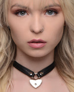 XR Brands Heart Lock with Keys choker z serduszkiem
