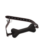 XR Brands Hound Adjustable Dog Bone Gag knebel w kształcie kości czarny