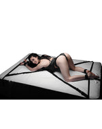 XR Brands Interlace Over and Under Bed Restraint Set zestaw do krępowania do łóżka czarny