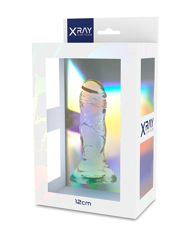 XRAY Clear Cock with Balls transparentne dildo 12 cm x 2.6 cm