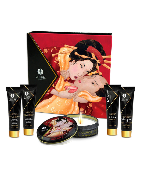 Zestaw kosmetyków erotycznych wino truskawkowe Geisha’s Secret