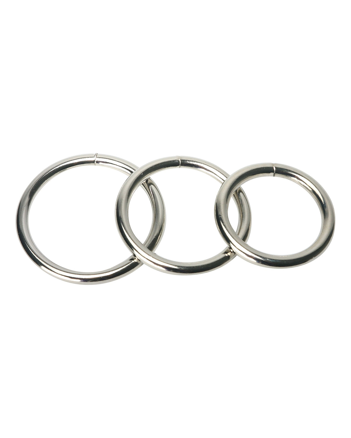 Zestaw metalowych pierścieni erekcyjnych XR Brands Trine Steel Cockring Collection