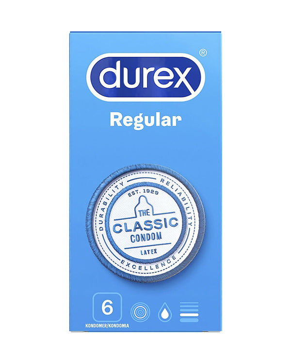 Durex Regular klasyczne prezerwatywy 6 sztuk