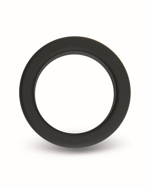 Gładki pierścień erekcyjny Rooster Enric Minimalistic Slick Cock Ring - czarny