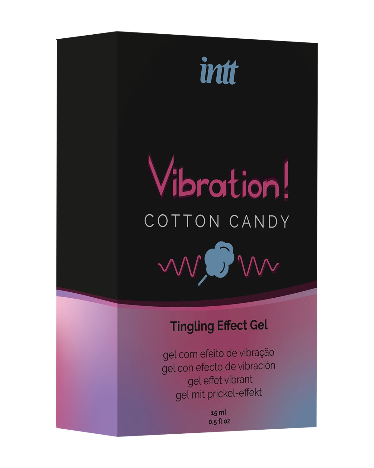 INTT Cotton Candy wibrator w płynie o smaku waty cukrowej