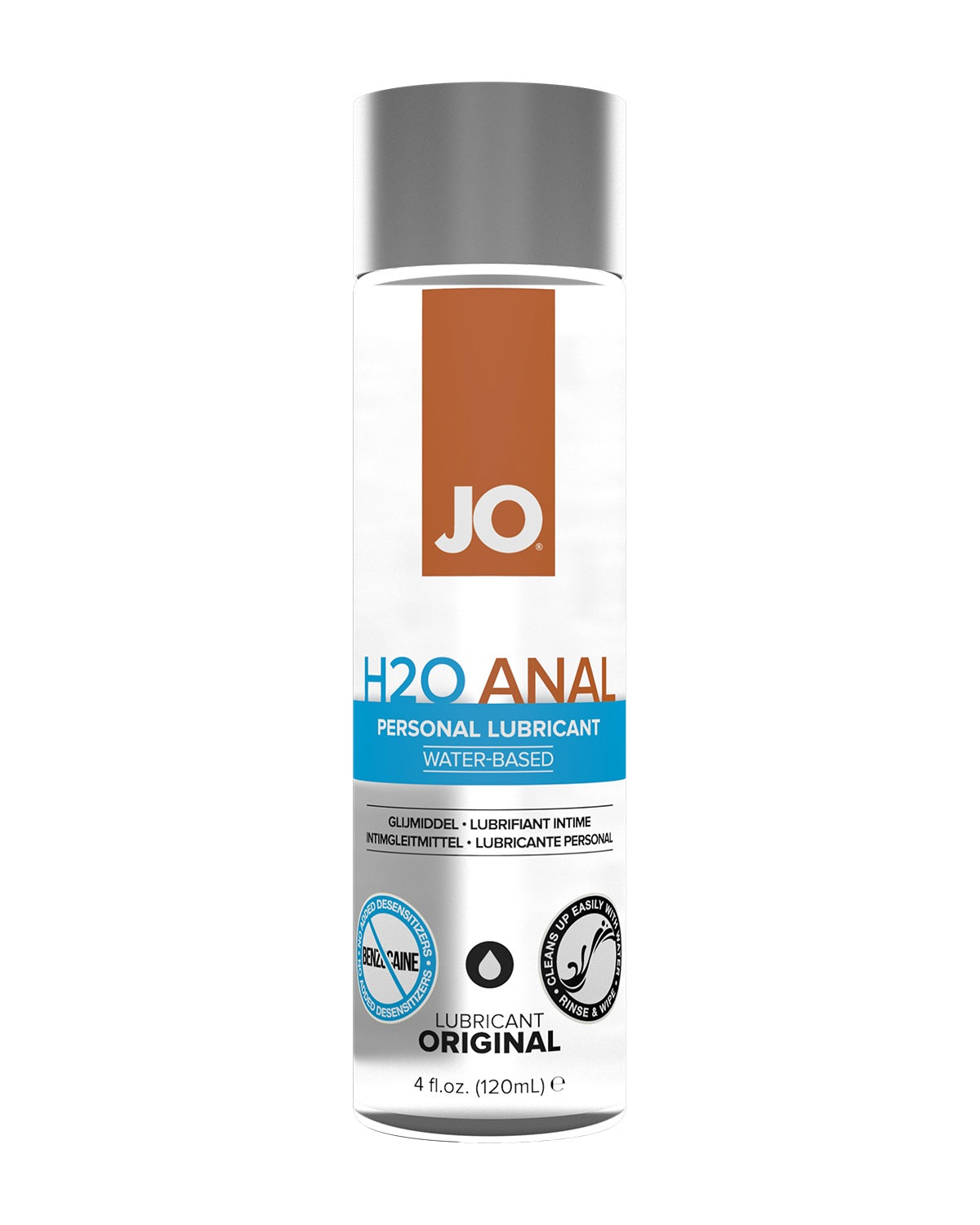 JO H2O Anal Original lubrykant wodny w butelce 120 ml - do seksu analnego