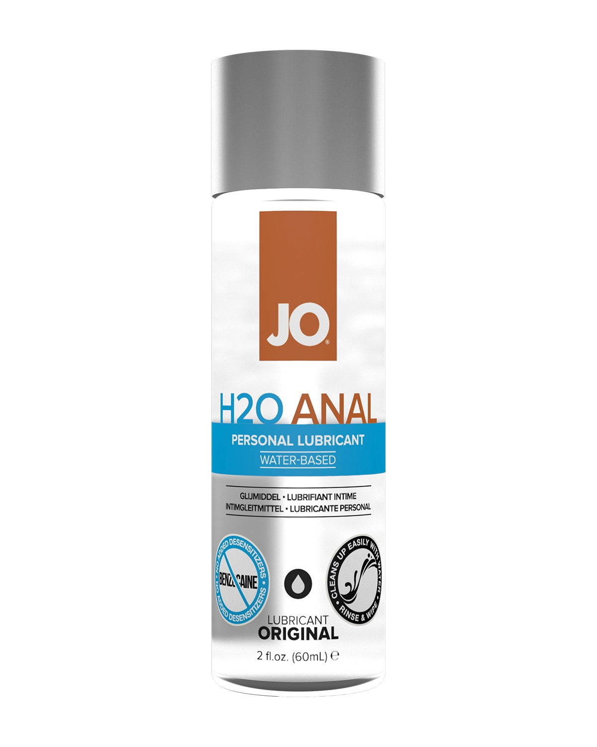 JO H2O Anal Original lubrykant wodny w butelce 60 ml - do seksu analnego