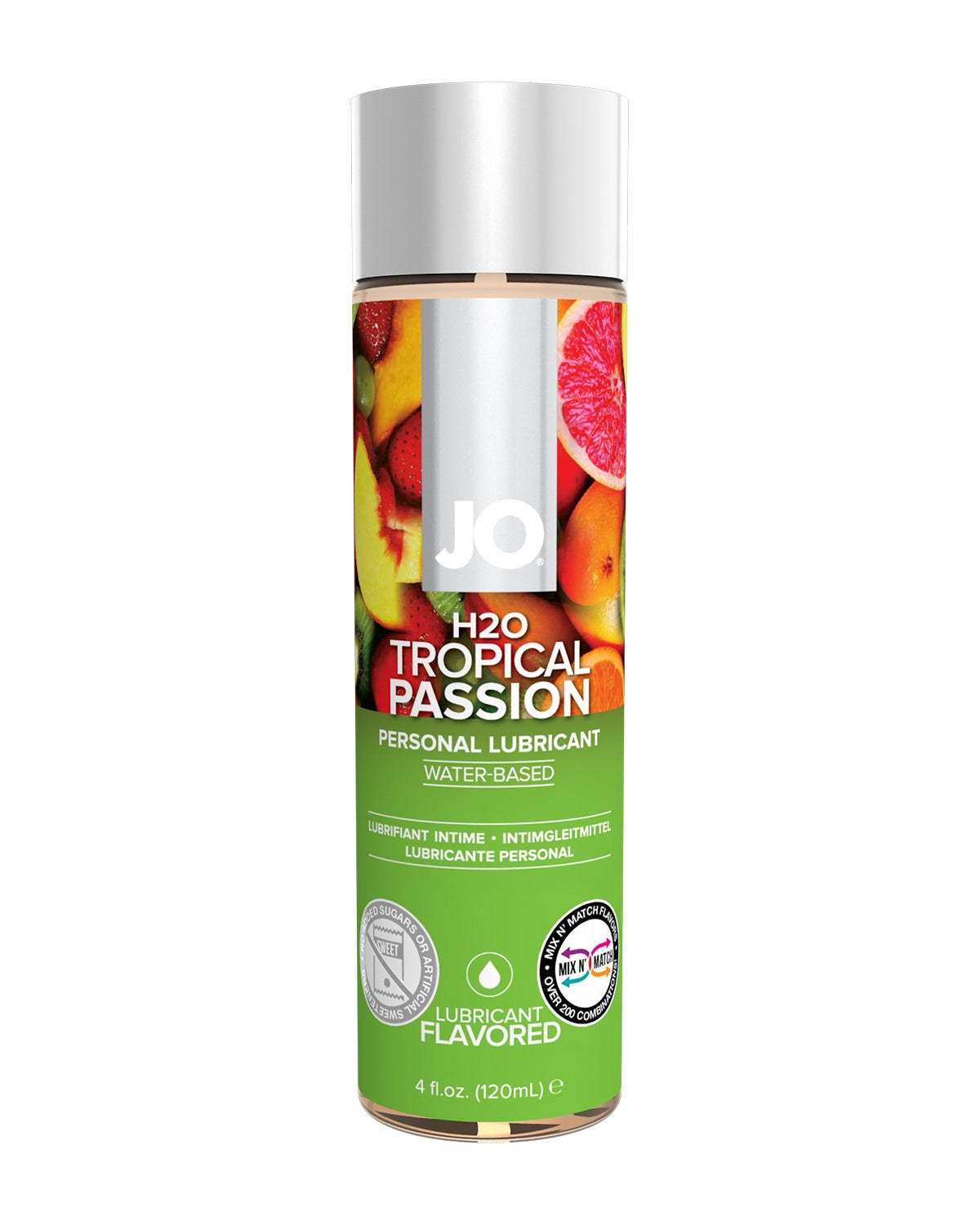 JO lubrykant smakowy Tropical Passion 120 ml – wodny żel intymny w butelce