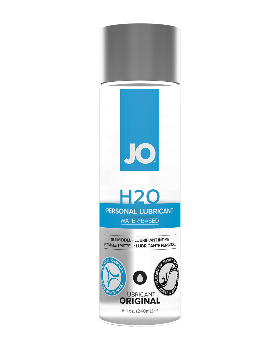 JO H2O Original lubrykant wodny w butelce 240 ml - bezbarwny, uniwersalny