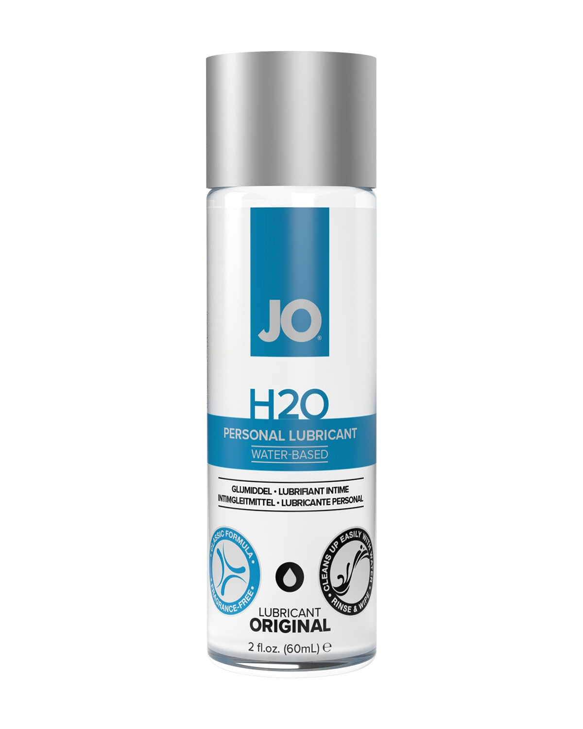 JO H2O Original lubrykant wodny w butelce 60 ml - bezbarwny, uniwersalny