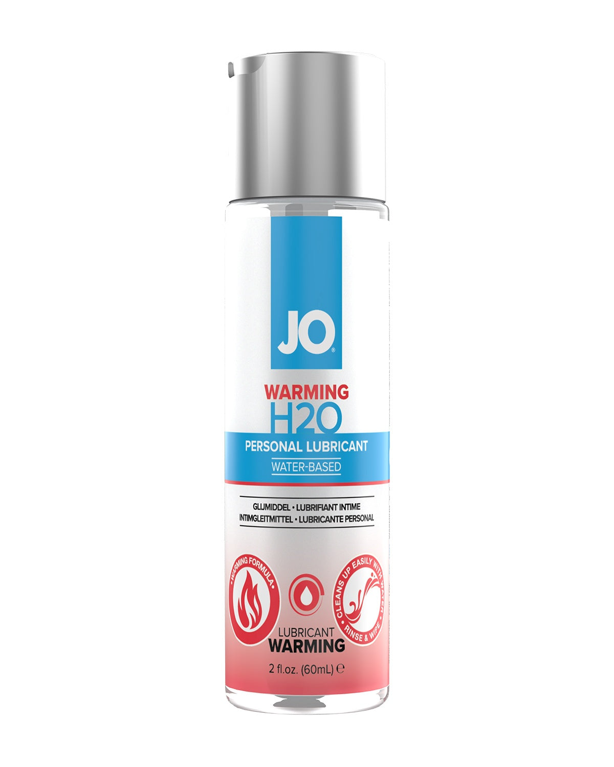 JO H2O Warming lubrykant rozgrzewający w butelce 60 ml - wodny, z efektem ciepła