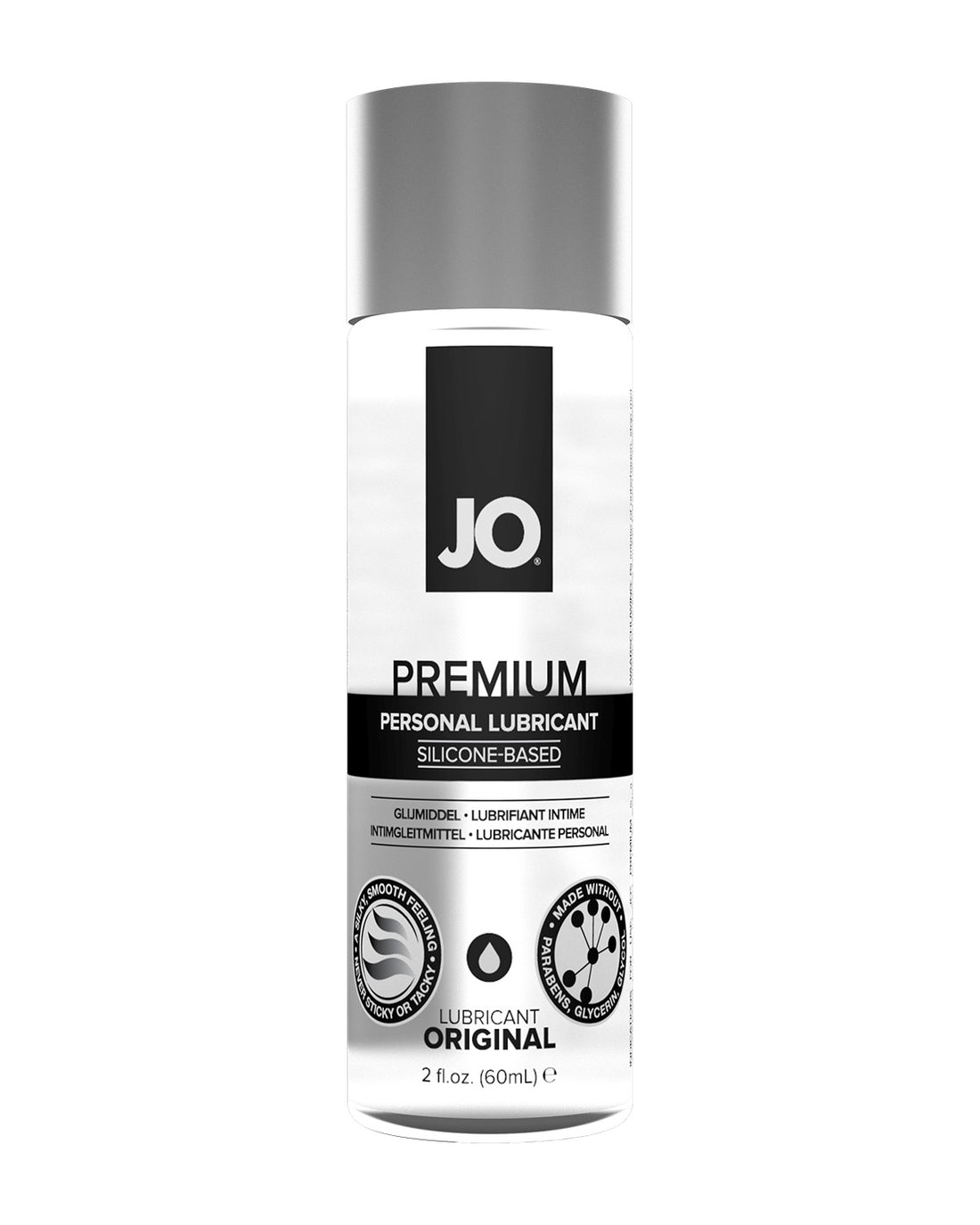 JO Premium Original lubrykant silikonowy w butelce 60 ml - luksusowy, długotrwały